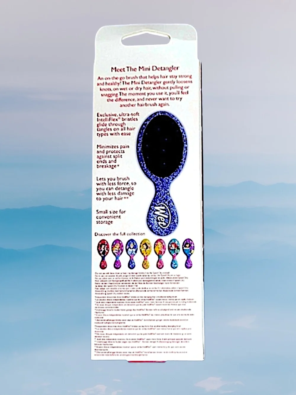 Disney Princess Mini Detangler - Pink & Light Blue